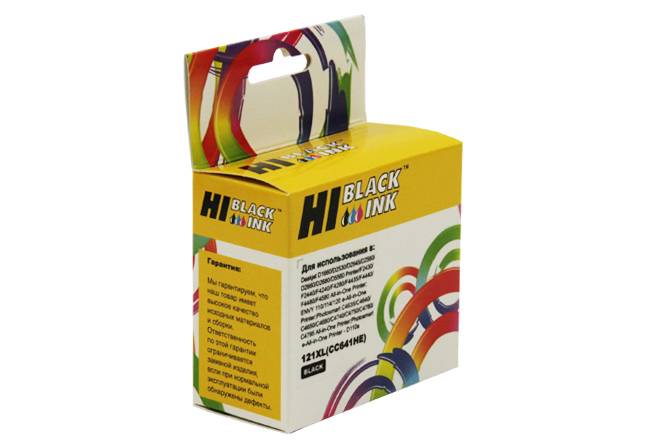 Картридж Hi-Black (HB-CC641HE) для HP DJ F4283/D2563, №121XL, Bk — для бизнеса и офиса Картридж Hi-Black (HB-CC641HE) для HP DJ F4283/D2563, №121XL, Bk — для бизнеса и офиса
