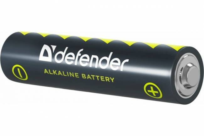 Defender Батарейка алкалиновая LR6-4F AA, в пленке 4шт Defender Батарейка алкалиновая LR6-4F AA 1.5 V (56011) — для бизнеса и офиса Defender Батарейка алкалиновая LR6-4F AA, в пленке 4шт Defender Батарейка алкалиновая LR6-4F AA 1.5 V (56011) — для бизнеса и офиса