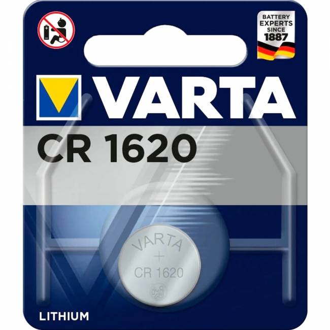 Батарейка Varta ELECTRONICS CR1620 BL1 Lithium 3V (6620) (1/10/100) (1 шт.) Varta PRIMARY LITHIUM CR1620 (06620101401) — для бизнеса и офиса Батарейка Varta ELECTRONICS CR1620 BL1 Lithium 3V (6620) (1/10/100) (1 шт.) Varta PRIMARY LITHIUM CR1620 (06620101401) — для бизнеса и офиса