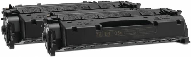 Тонер-картридж набор из 2 шт HP 05X Black Dual Pak LaserJet Toner Cartridge (CE505XD) — для бизнеса и офиса Тонер-картридж набор из 2 шт HP 05X Black Dual Pak LaserJet Toner Cartridge (CE505XD) — для бизнеса и офиса