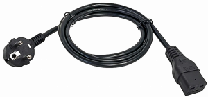 ITK Кабель электропитания PDU 3х1,5 2М C19-Schuko ITK PC-C19D-2M