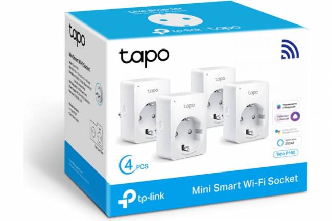 Умная розетка TP-Link Tapo P110(4-pack) — для бизнеса и офиса Умная розетка TP-Link Tapo P110(4-pack) — для бизнеса и офиса