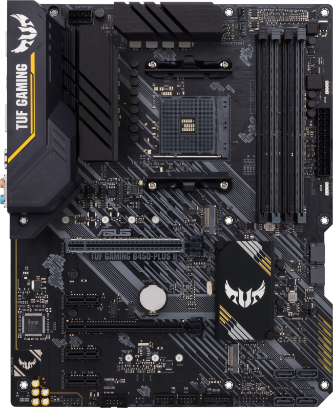 Материнская плата ASUS TUF GAMING B450-PLUS II — для бизнеса и офиса Материнская плата ASUS TUF GAMING B450-PLUS II — для бизнеса и офиса
