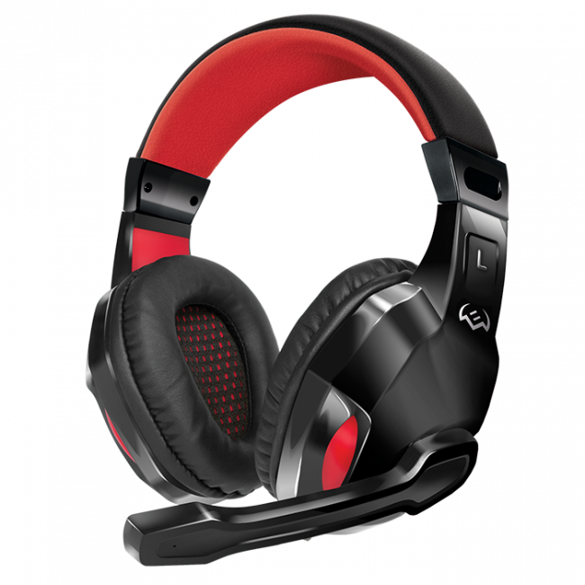 Игровые наушники с микрофоном SVEN AP-G857MV, черный-красный Sven SV-016371 — для бизнеса и офиса Игровые наушники с микрофоном SVEN AP-G857MV, черный-красный Sven SV-016371 — для бизнеса и офиса