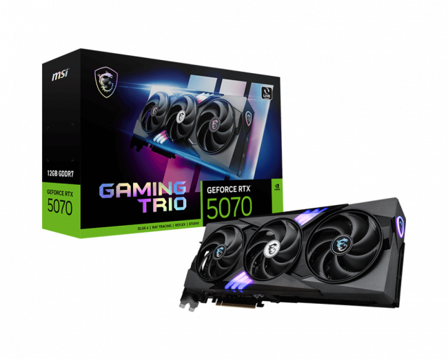 Видеокарта MSI GeForce RTX 5070 12G GAMING TRIO — для бизнеса и офиса Видеокарта MSI GeForce RTX 5070 12G GAMING TRIO — для бизнеса и офиса