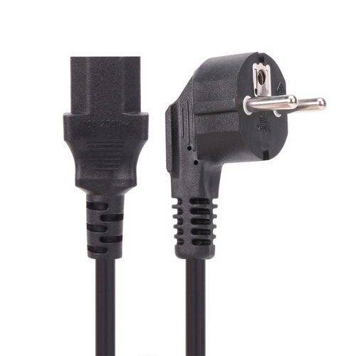 Кабель компьютер --> розетка 220V ( угловая Евровилка) <VDE> 3G*1mm2 VCOM <CE021-CU1.0-1.8> , 1,8 м VCOM CE021 CU 1.0 EURO — для бизнеса и офиса
