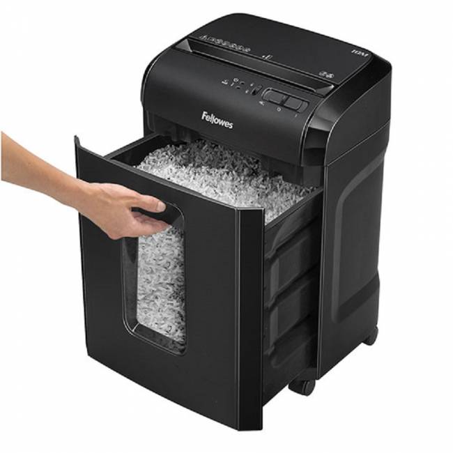 Шредер Fellowes® Powershred® 10M, DIN P-5, 2х15мм, 10лст., 19лтр., Safety Lock Fellowes FS-46306 — для бизнеса и офиса Шредер Fellowes® Powershred® 10M, DIN P-5, 2х15мм, 10лст., 19лтр., Safety Lock Fellowes FS-46306 — для бизнеса и офиса