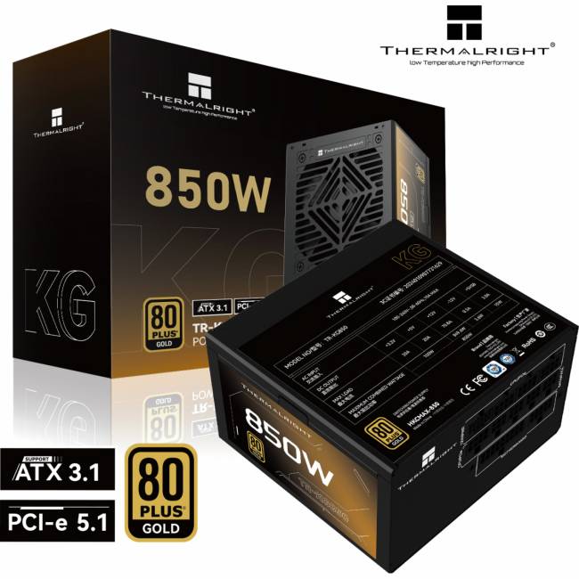Блок питания 850W Thermalright TR-KG850 — для бизнеса и офиса Блок питания 850W Thermalright TR-KG850 — для бизнеса и офиса