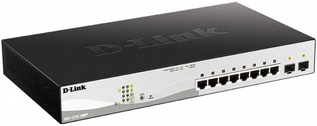 Коммутатор D-Link DGS-1210-10MP/F1A — для бизнеса и офиса Коммутатор D-Link DGS-1210-10MP/F1A — для бизнеса и офиса