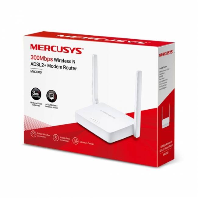 Маршрутизатор Mercusys MW300D — для бизнеса и офиса Маршрутизатор Mercusys MW300D — для бизнеса и офиса