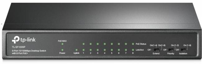 Коммутатор TP-Link TL-SF1009P — для бизнеса и офиса