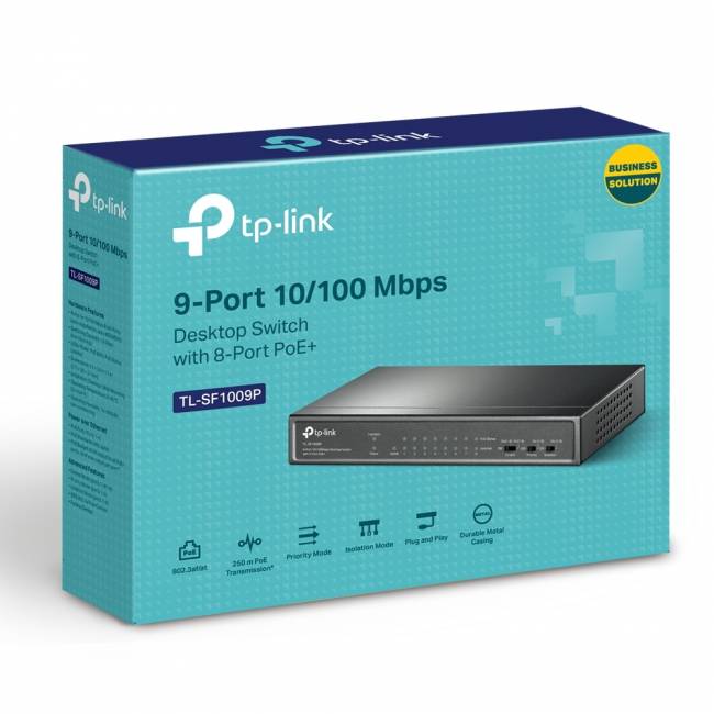 Коммутатор TP-Link TL-SF1009P — для бизнеса и офиса