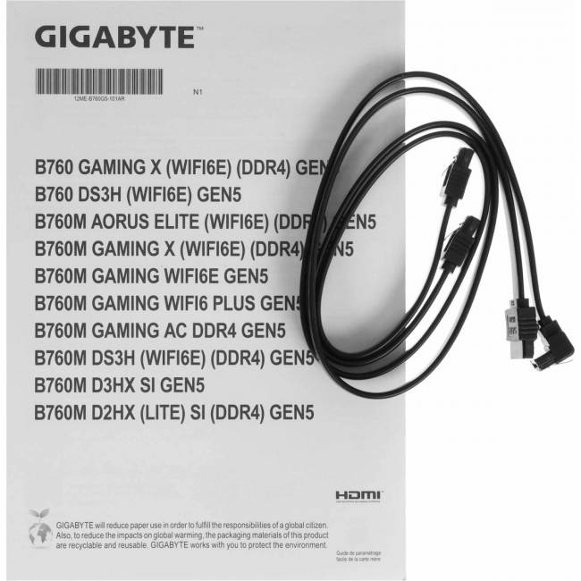 Материнская плата Gigabyte B760M A E WF6E GEN5 — для бизнеса и офиса