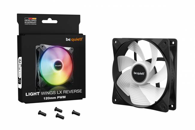 Кулер для корпуса be quiet! LIGHT WINGS LX 120mm PWM Reverse — для бизнеса и офиса Кулер для корпуса be quiet! LIGHT WINGS LX 120mm PWM Reverse — для бизнеса и офиса
