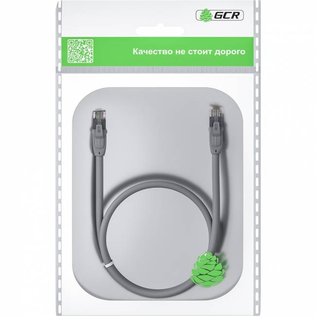 GCR Патч-корд прямой 30.0m UTP кат.6, серый, 24 AWG, литой, ethernet high speed, RJ45, T568B Greenconnect GCR-52600 — для бизнеса и офиса GCR Патч-корд прямой 30.0m UTP кат.6, серый, 24 AWG, литой, ethernet high speed, RJ45, T568B Greenconnect GCR-52600 — для бизнеса и офиса