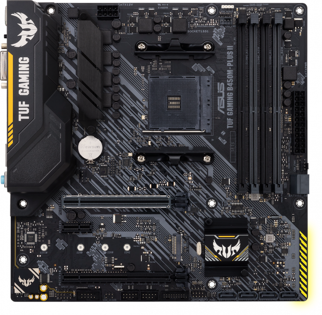 Материнская плата ASUS TUF GAMING B450M-PLUS II — для бизнеса и офиса