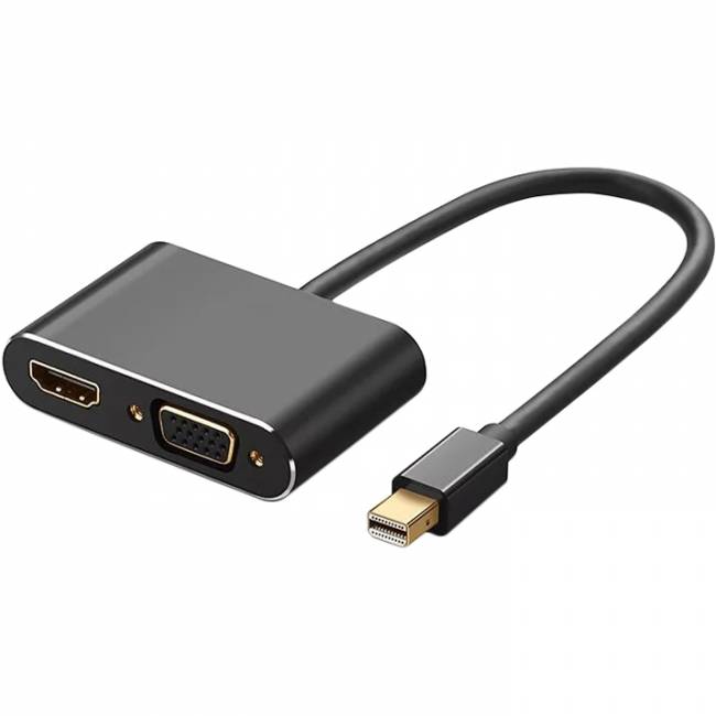 Кабель-переходник miniDisplayPort(M) ---> HDMI(F)+VGA(F)4K@30Hz VCOM Allum shell<CG646M-0.15> Кабель-переходник VCOM Mini DisplayPort M/HDMI F/VGA F (CG646M-0.15) — для бизнеса и офиса Кабель-переходник miniDisplayPort(M) ---> HDMI(F)+VGA(F)4K@30Hz VCOM Allum shell<CG646M-0.15> Кабель-переходник VCOM Mini DisplayPort M/HDMI F/VGA F (CG646M-0.15) — для бизнеса и офиса