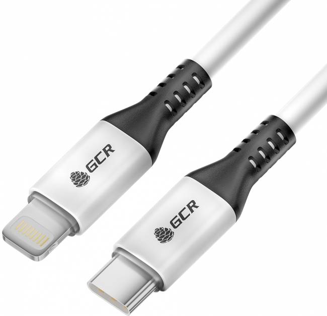 GCR Кабель 1.2m TypeC/Lightning MFI POWER DELIVERY 18 W, быстрая зарядка, белый, корпус белый, черный ПВХ, GCR-53186 Greenconnect USB 2.0 Type-C (m) - Lightning (m) 1.2м — для бизнеса и офиса GCR Кабель 1.2m TypeC/Lightning MFI POWER DELIVERY 18 W, быстрая зарядка, белый, корпус белый, черный ПВХ, GCR-53186 Greenconnect USB 2.0 Type-C (m) - Lightning (m) 1.2м — для бизнеса и офиса