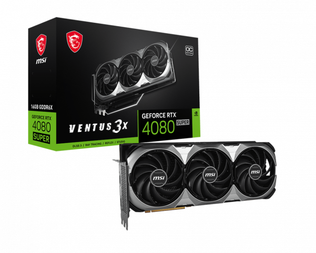 Видеокарта MSI GeForce RTX 4080 SUPER 16G VENTUS 3X OC — для бизнеса и офиса Видеокарта MSI GeForce RTX 4080 SUPER 16G VENTUS 3X OC — для бизнеса и офиса