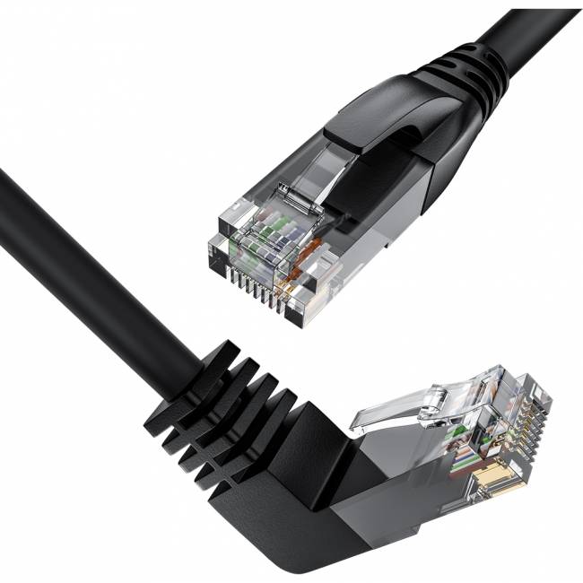 GCR Патч-корд прямой 10.0m UTP кат.5e, черный, верхний угол, литой, ethernet high speed, RJ45, T568B Greenconnect GCR-53935 — для бизнеса и офиса GCR Патч-корд прямой 10.0m UTP кат.5e, черный, верхний угол, литой, ethernet high speed, RJ45, T568B Greenconnect GCR-53935 — для бизнеса и офиса