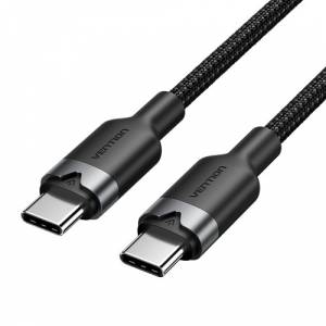 Кабель Vention USB 2.0 CM/CM - 1м. Черный 3А PD60W Vention TRDBF