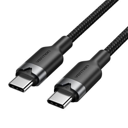 Кабель Vention USB 2.0 CM/CM - 1м. Черный 3А PD60W Vention TRDBF — для бизнеса и офиса Кабель Vention USB 2.0 CM/CM - 1м. Черный 3А PD60W Vention TRDBF — для бизнеса и офиса