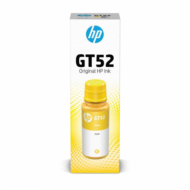 Чернила GT52 для HP DJ GT, 8000стр/70мл (O) жёлтые M0H56AE — для бизнеса и офиса Чернила GT52 для HP DJ GT, 8000стр/70мл (O) жёлтые M0H56AE — для бизнеса и офиса