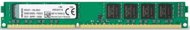 Память оперативная Kingston KVR16LN11/8WP — для бизнеса и офиса Память оперативная Kingston KVR16LN11/8WP — для бизнеса и офиса