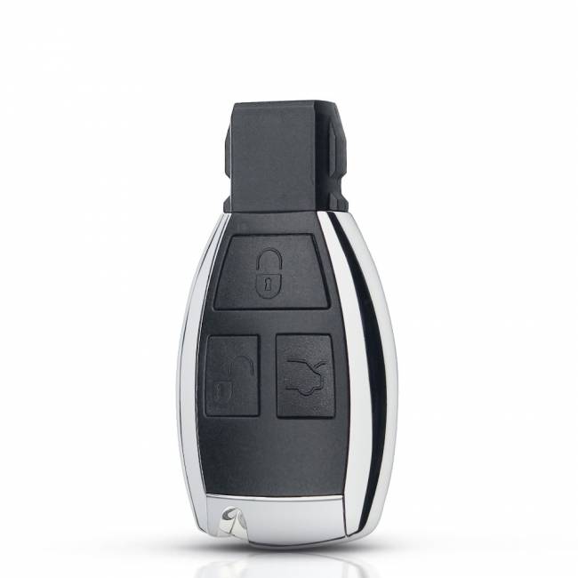 Корпус смарт ключа Mercedes-Benz 3 кнопки с лого (вставка HU64) — для бизнеса и офиса Корпус смарт ключа Mercedes-Benz 3 кнопки с лого (вставка HU64) — для бизнеса и офиса