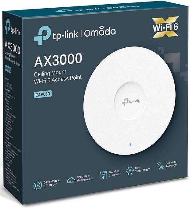 Точка доступа TP-Link EAP650 — для бизнеса и офиса Точка доступа TP-Link EAP650 — для бизнеса и офиса