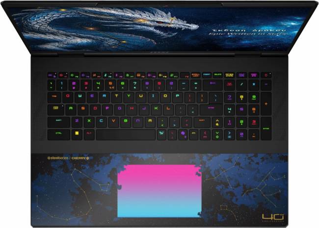 Ноутбук Ноутбук MSI Titan Dragon Edition 18 HX A2WJ-1251RU Core Ultra 9 290HX Plus 96Gb SSD4Tb NVIDIA GeForce RTX 5090 24Gb 18" IPS UHD+ (3840x2400) Windows 11 black WiFi BT Cam (9S7-1824D6-1251) — для бизнеса и офиса Ноутбук Ноутбук MSI Titan Dragon Edition 18 HX A2WJ-1251RU Core Ultra 9 290HX Plus 96Gb SSD4Tb NVIDIA GeForce RTX 5090 24Gb 18" IPS UHD+ (3840x2400) Windows 11 black WiFi BT Cam (9S7-1824D6-1251) — для бизнеса и офиса