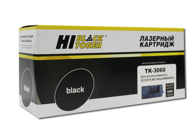 Тонер-картридж Hi-Black (HB-TK-3060) для Kyocera ECOSYS M3145idn/M3645idn, 14,5K — для бизнеса и офиса Тонер-картридж Hi-Black (HB-TK-3060) для Kyocera ECOSYS M3145idn/M3645idn, 14,5K — для бизнеса и офиса