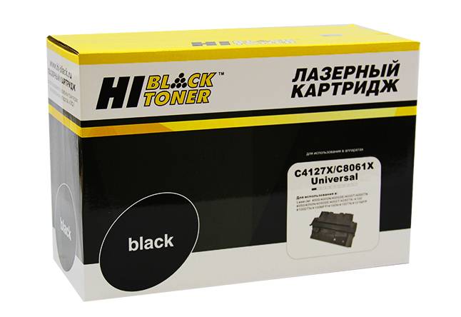 Картридж Hi-Black (HB-C4127X/C8061X) для HP LJ 4000/4050/4100, Универсальный, 10K — для бизнеса и офиса Картридж Hi-Black (HB-C4127X/C8061X) для HP LJ 4000/4050/4100, Универсальный, 10K — для бизнеса и офиса