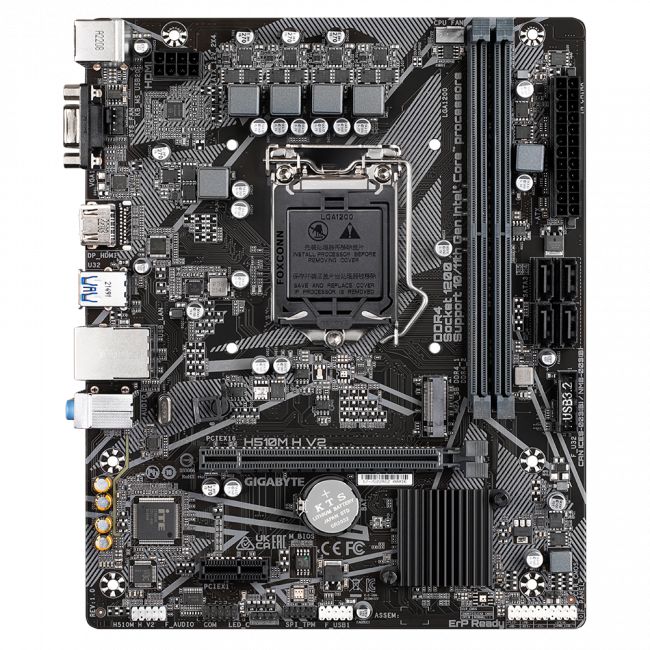 Материнская плата Gigabyte H510M H V2 — для бизнеса и офиса Материнская плата Gigabyte H510M H V2 — для бизнеса и офиса