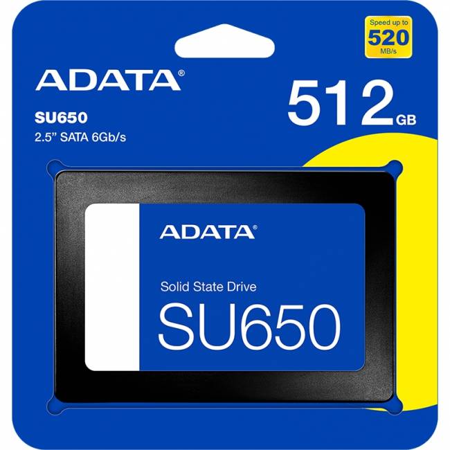 Твердотельный накопитель ADATA SSD Ultimate SU650 512GB (ASU650SS-512GT-B) — для бизнеса и офиса Твердотельный накопитель ADATA SSD Ultimate SU650 512GB (ASU650SS-512GT-B) — для бизнеса и офиса