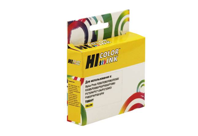 Картридж Hi-Black (HB-T0824) для Epson Stylus R270/295/390/RX590/T50, Y — для бизнеса и офиса Картридж Hi-Black (HB-T0824) для Epson Stylus R270/295/390/RX590/T50, Y — для бизнеса и офиса