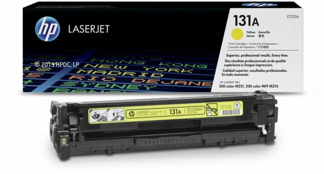 Тонер-картридж HP 131A Yellow Original LaserJet Print Cartridge (CF212A) — для бизнеса и офиса Тонер-картридж HP 131A Yellow Original LaserJet Print Cartridge (CF212A) — для бизнеса и офиса