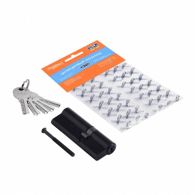 Цилиндр STD Al ЛП асимметричный черный лп-90 (55-35) — для бизнеса и офиса Цилиндр STD Al ЛП асимметричный черный лп-90 (55-35) — для бизнеса и офиса