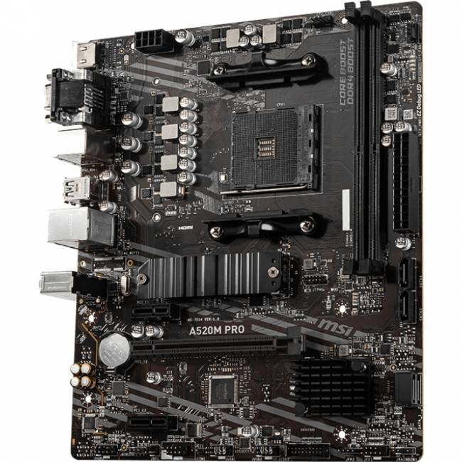 Материнская плата MSI A520M PRO — для бизнеса и офиса Материнская плата MSI A520M PRO — для бизнеса и офиса