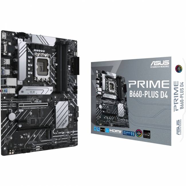 Материнская плата ASUS PRIME B660-PLUS D4 — для бизнеса и офиса Материнская плата ASUS PRIME B660-PLUS D4 — для бизнеса и офиса