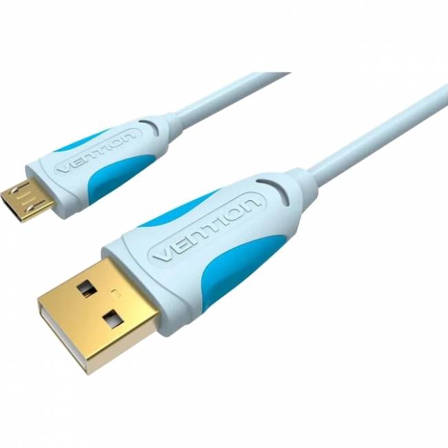 Кабель Vention USB 2.0 AM/micro B 5pin  - 0,25 м Кабель Vention USB 2.0 AM/Micro-B - 0.25 м (VAS-A04-S025) — для бизнеса и офиса