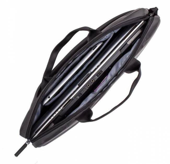 Сумка для ноутбука 15.6" Riva 8730 GREY — для бизнеса и офиса Сумка для ноутбука 15.6" Riva 8730 GREY — для бизнеса и офиса