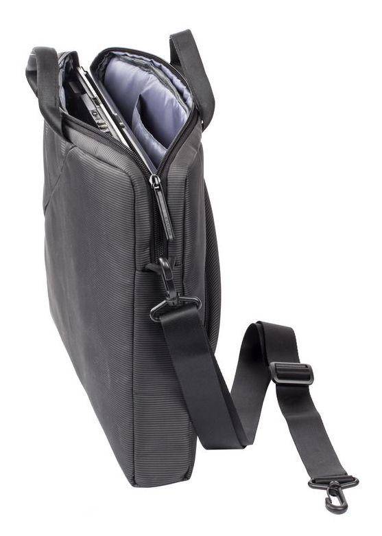 Сумка для ноутбука 15.6" Riva 8730 GREY — для бизнеса и офиса Сумка для ноутбука 15.6" Riva 8730 GREY — для бизнеса и офиса