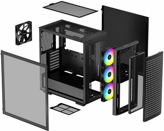 Корпус Deepcool R-CK560-BKAAE4-G-1 — для бизнеса и офиса Корпус Deepcool R-CK560-BKAAE4-G-1 — для бизнеса и офиса