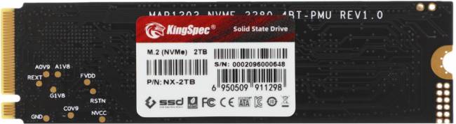 Накопитель SSD SHENZHEN KINGSPEC ELECTRONICS TECHNOLOGY CO LTD NX-2TB — для бизнеса и офиса Накопитель SSD SHENZHEN KINGSPEC ELECTRONICS TECHNOLOGY CO LTD NX-2TB — для бизнеса и офиса