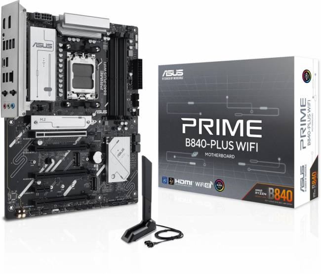 Материнская плата ASUS PRIME B840-PLUS WIFI — для бизнеса и офиса Материнская плата ASUS PRIME B840-PLUS WIFI — для бизнеса и офиса