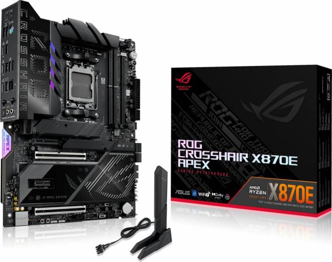 Материнская плата ASUS ROG CROSSHAIR X870E APEX — для бизнеса и офиса Материнская плата ASUS ROG CROSSHAIR X870E APEX — для бизнеса и офиса