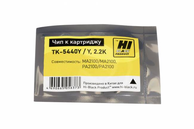 Чип Hi-Black к картриджу Kyocera Ecosys MA2100/MA2100, PA2100/PA2100 (TK-5440Y) Y, 2.2K — для бизнеса и офиса Чип Hi-Black к картриджу Kyocera Ecosys MA2100/MA2100, PA2100/PA2100 (TK-5440Y) Y, 2.2K — для бизнеса и офиса