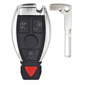 Корпус смарт ключа MERCEDES-BENZ 3+1 кнопка + вставка HU64