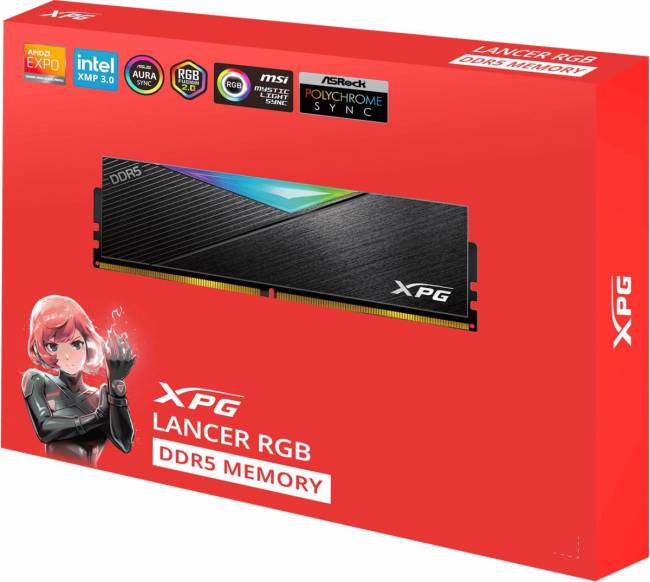 Память DDR5 2x32GB 6400MHz ADATA AX5U6400C3232G-DCLARBK — для бизнеса и офиса Память DDR5 2x32GB 6400MHz ADATA AX5U6400C3232G-DCLARBK — для бизнеса и офиса